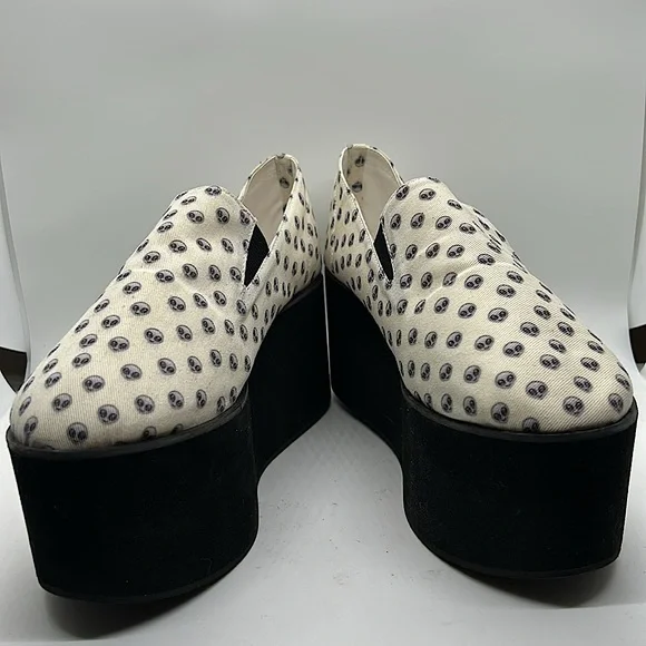 Omighty Cream Alien Platform Heels Shoes **Size 39/US Size 9** 👽👽 - Picture 5 of 9